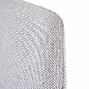 Detailaufnahme: Grauer MCW Esszimmerstuhl B44 II Bezug aus Textil, 2er-Set.