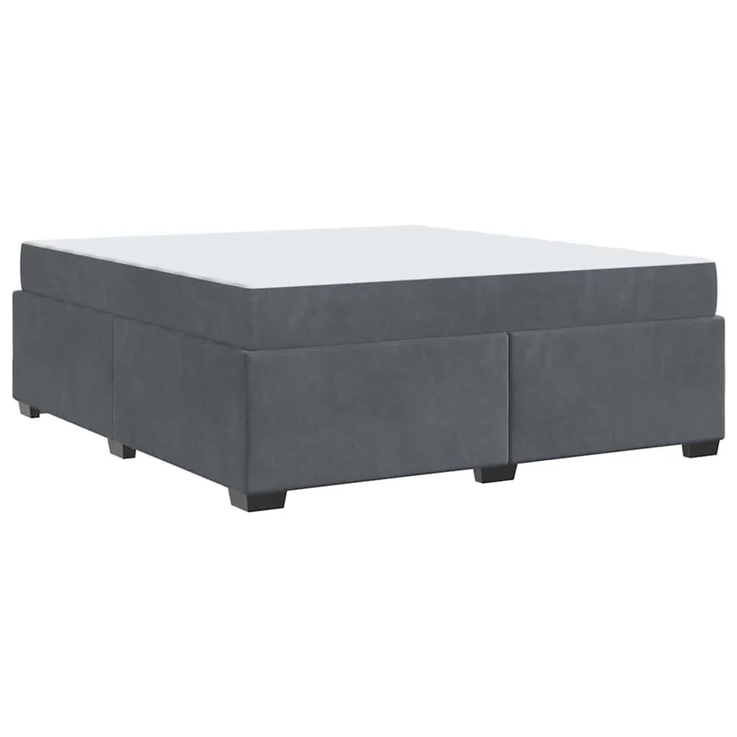 vidaXL Bettrahmen mit Matratze Dunkelgrau 180 x 200 cm Stoff 3399303