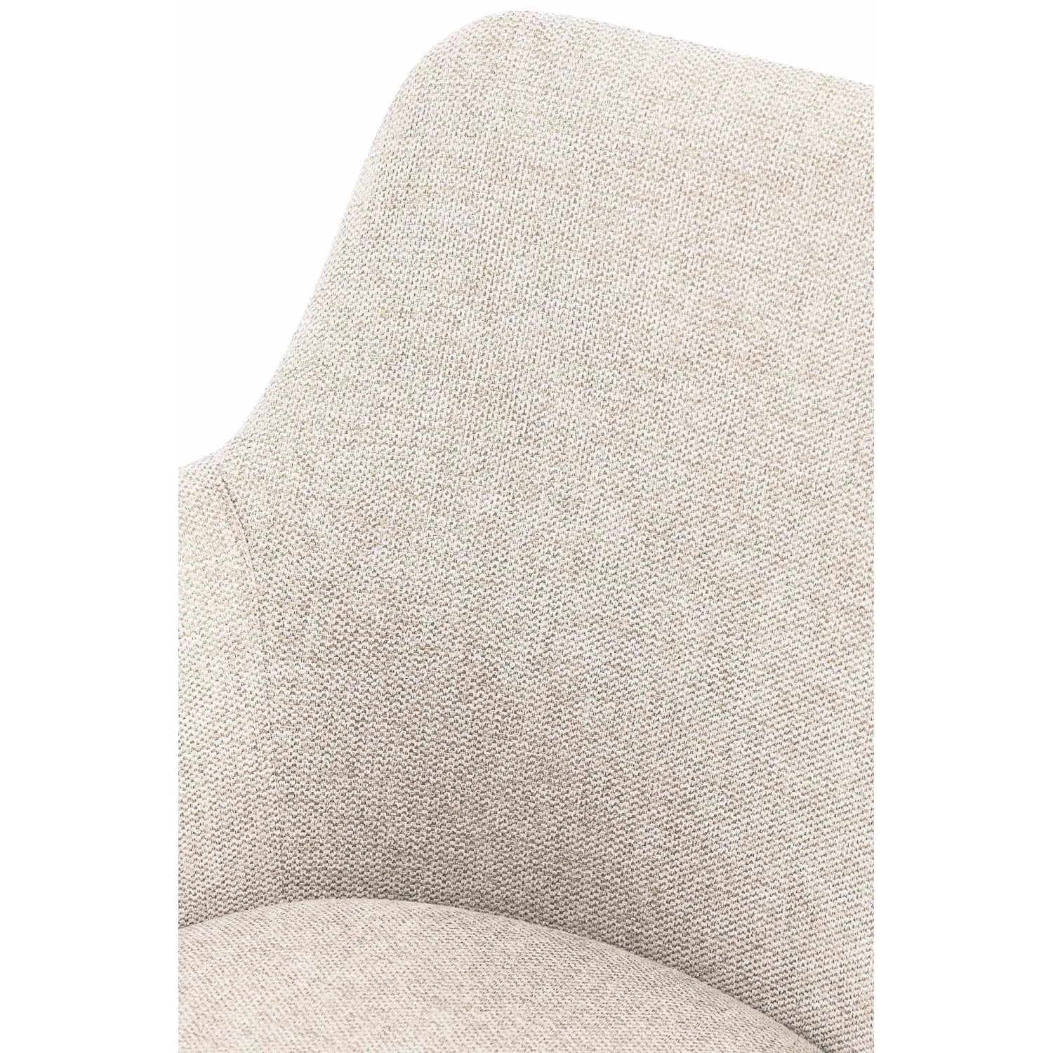 DELUKE 2er Set Esszimmerstuhl PELON Stoff Creme 56x62x81cm Essstühle Esszimmerstühle Küchenstühle Wohnzimmerstühle