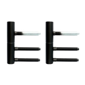 Novadoors Türband-Paar, 2-teilig, schwarz, für gefälzte Innentüren.