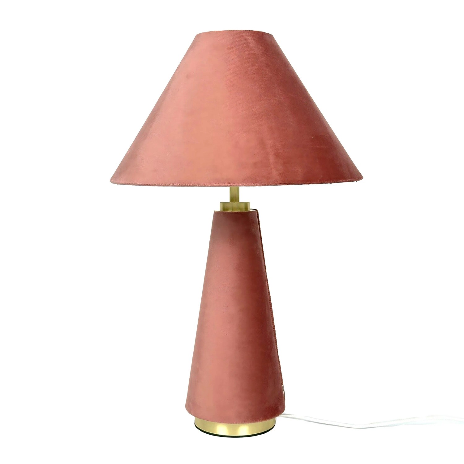 Relaxdays Tischlampe Samt mit Kippschalter 47 cm x 30 cm 0,9 kg
