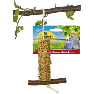 JR Farm Natur Schlemmer-Schaukel klein, Ergänzungsfutter für Vögel zum Knabbern und Spielen.