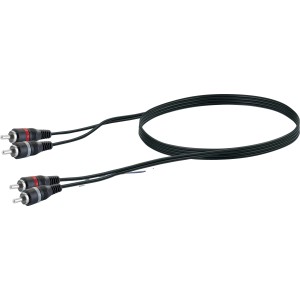 Schwaiger Cinch-Audio-Kabel, 3 m, mit roten und schwarzen Steckern für Audio-Verbindungen.