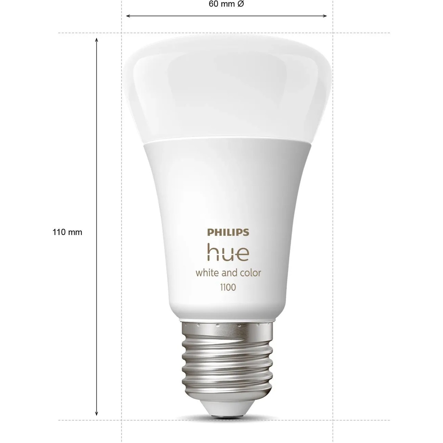 Philips Hue Lampe E27, Teil des Secure Starter-Sets, smarte LED für Kameraüberwachung & Videoüberwachung.