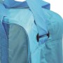 Connabride Kühltasche, 24 l, blau, Detailansicht von Tragegurt und Seitentasche.
