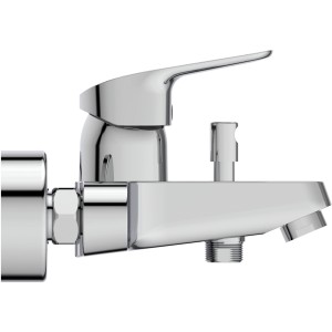 Ideal Standard Ceraflex Wannenarmatur Aufputz, Chrom, mit Umsteller für Brause/Wanne.