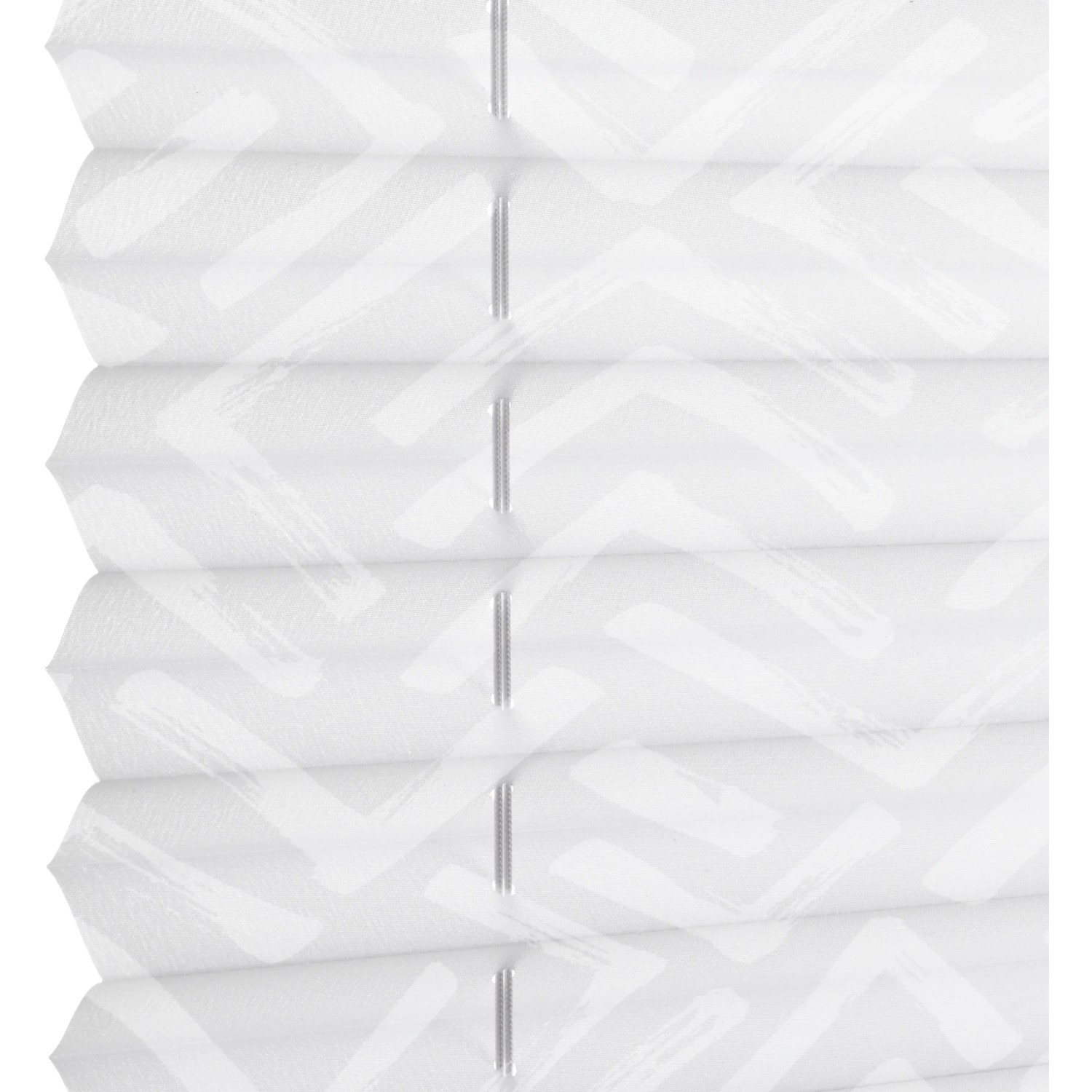 GARDINIA Plissee „Concept“ Zum Klemmen – Blickdicht & Lichtdurchlässig, 80x130 Cm, Zweig-Muster Weiß