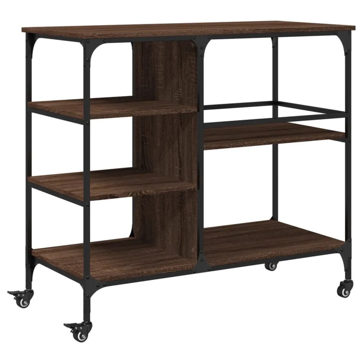 vidaXL Küchenwagen Braun Eichen-Optik 100x45x89,5 cm Holzwerkstoff 842385