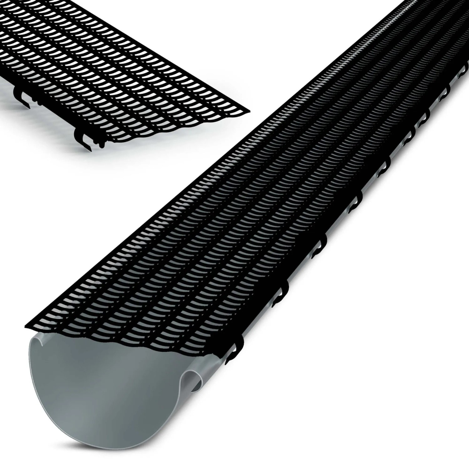 Inefa Laubfangstreifen 30x 100cm NW 100-150 Dachrinnen Laubschutz Schwarz