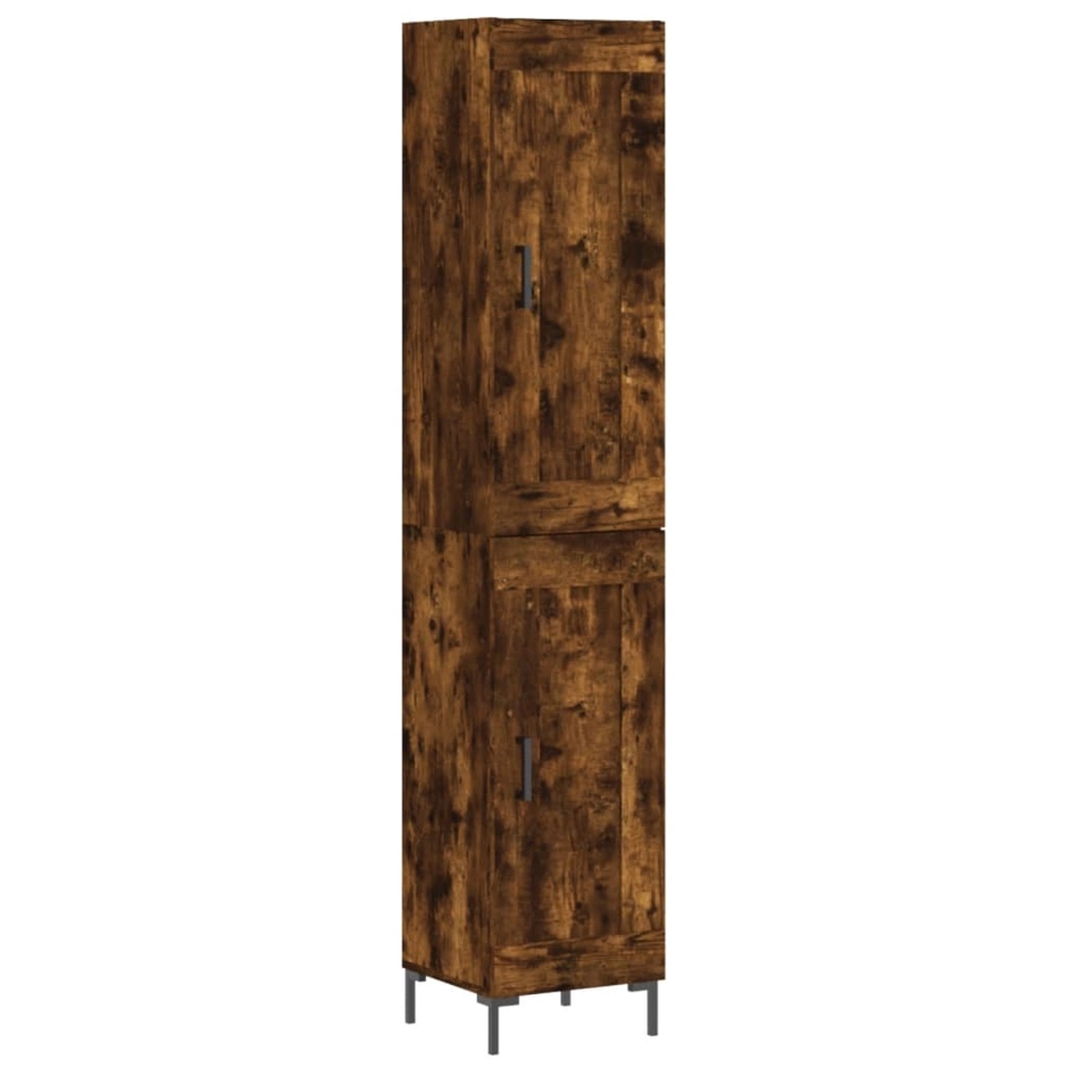 vidaXL Highboard Räuchereiche 34,5x34x180 cm Holzwerkstoff 3200454 günstig online kaufen