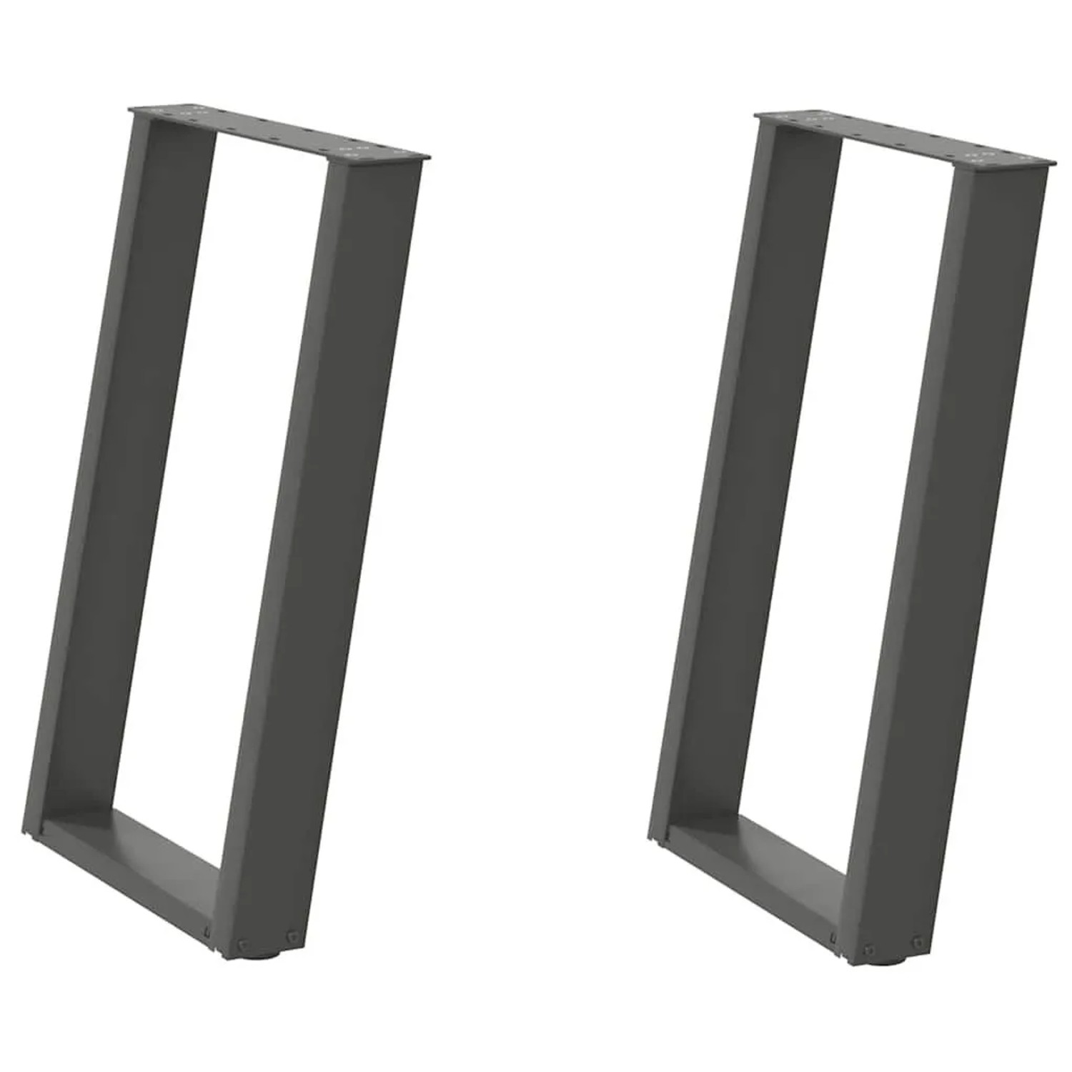 Thumbnail - vidaXL Esstischbeine U-Form 2 Stk Anthrazit 60x72-73 cm Stahl 4012790