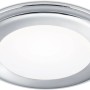 Runder Trio LED Einbauspot Aura in Chrom, 10W, 1040 Lumen, für Deckenmontage.