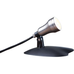 Heissner SMART LIGHT LED-Spot für Teich, Pool und Garten, 4W, Warmweiss, Edelstahldesign.