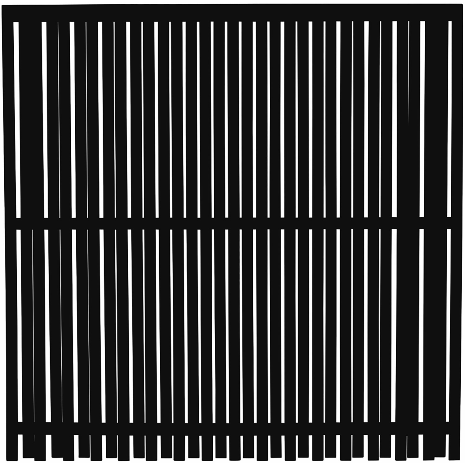 Sichtschutzzaun Nagano Nadelholz Schwarz 180 cm x 180 cm günstig online kaufen