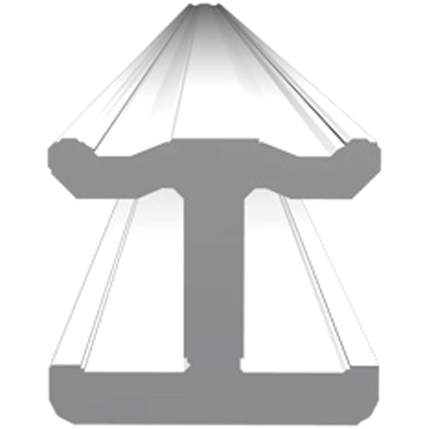 Weißes Kopplungsprofil aus Kunststoff, 22x1000mm, 2 Stück, für Fenster-Zubehör.