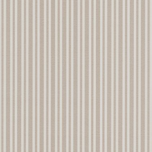 Gestreifte Vliestapete in Beige und Weiß von Bricoflor, klassisches Design für Wohnraum.