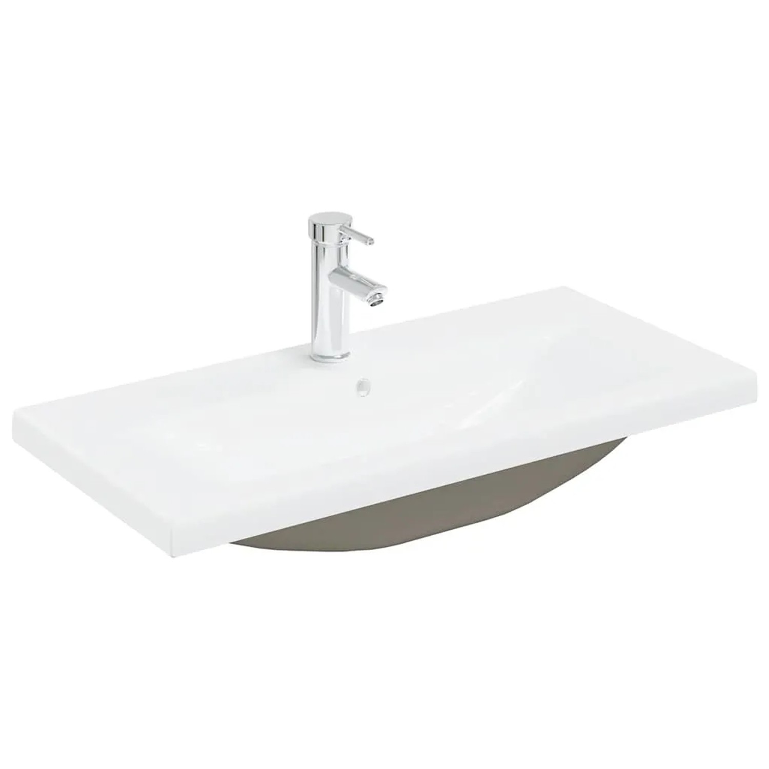 vidaXL Waschbeckenunterschrank mit Einbaubecken und Wasserhahn 3328933_4