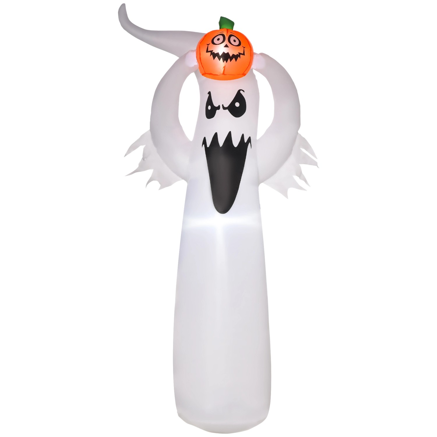 HOMCOM Halloween Aufblasbares Gespenst 1,8m mit LEDs 80 x 40 x 180cm günstig online kaufen