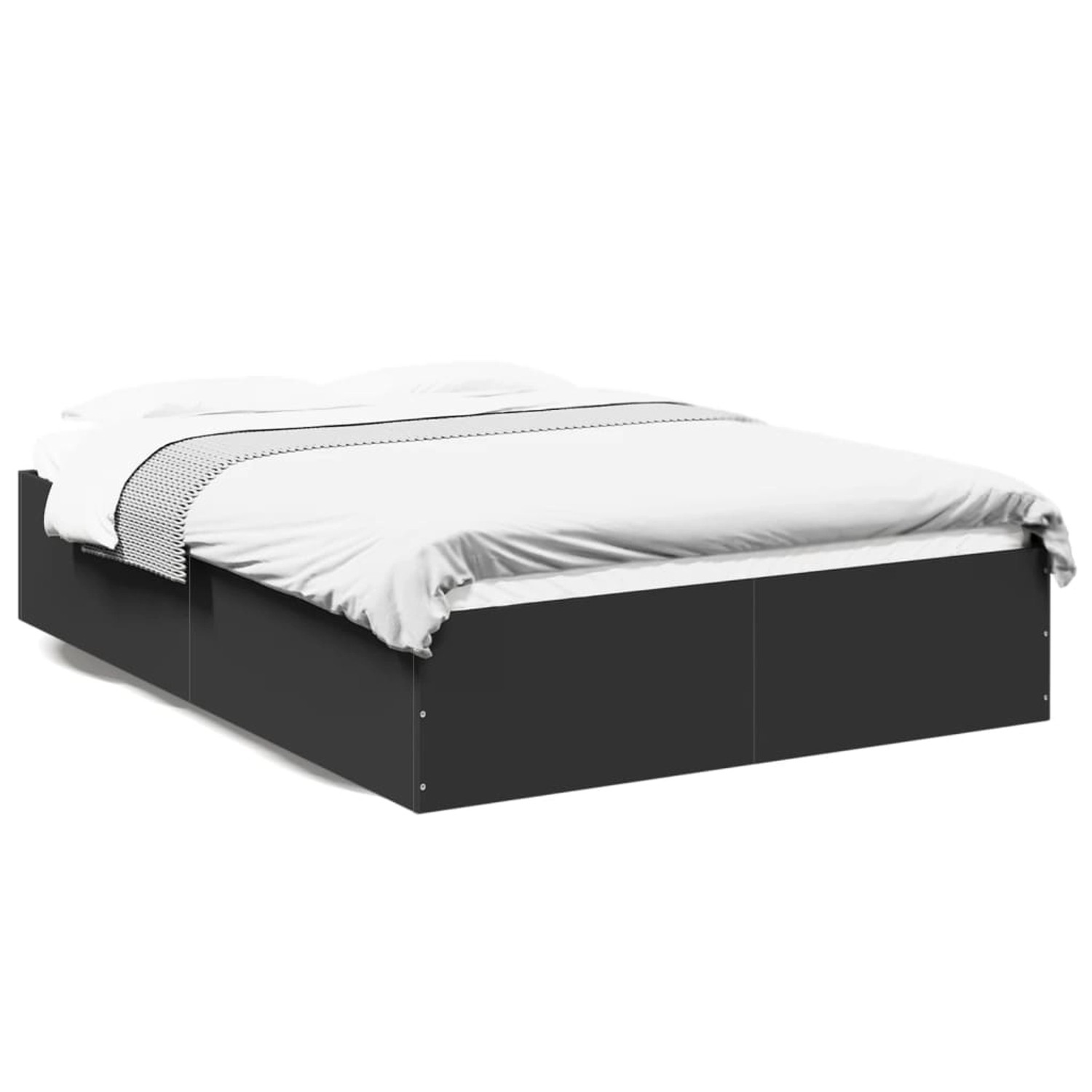 vidaXL Bettgestell Schwarz 120x200 cm Holzwerkstoff 3281022 günstig online kaufen