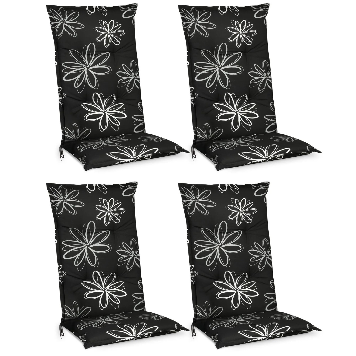 Beautissu Flores Hochlehner 120x50x6cm Ornamente 4tlg