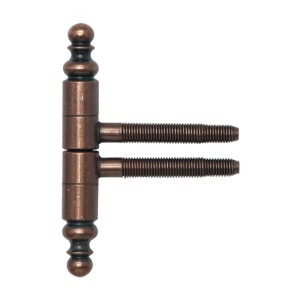 Sfs Einbohrband 2-teilig, bronze patiniert, mit Zierkopf für Holztüren. Türband aus Stahl, 16 mm Durchmesser.