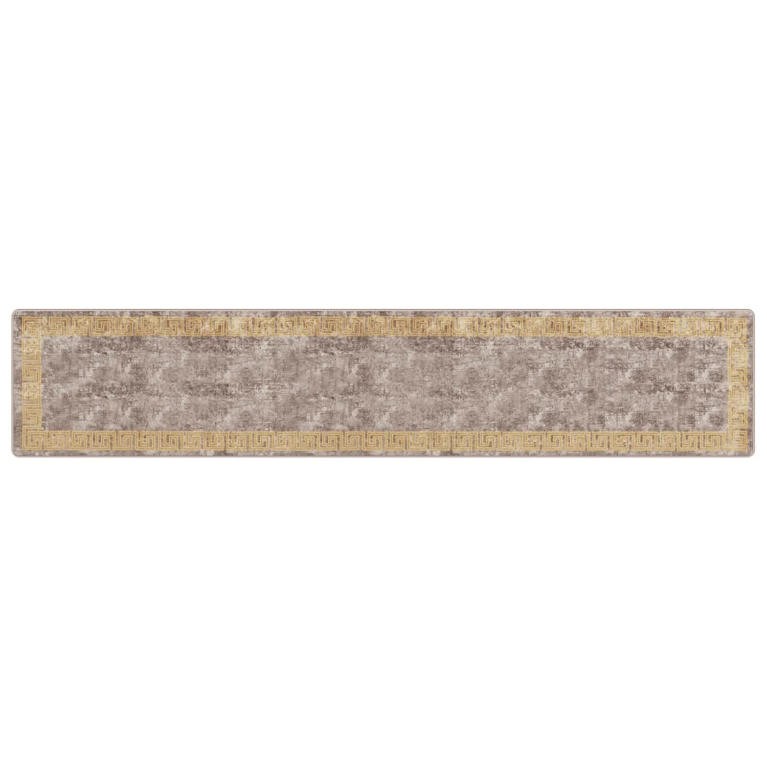 vidaXL Teppichläufer MARSA Grau 80 x 400 cm Polyester und PVC 42023356