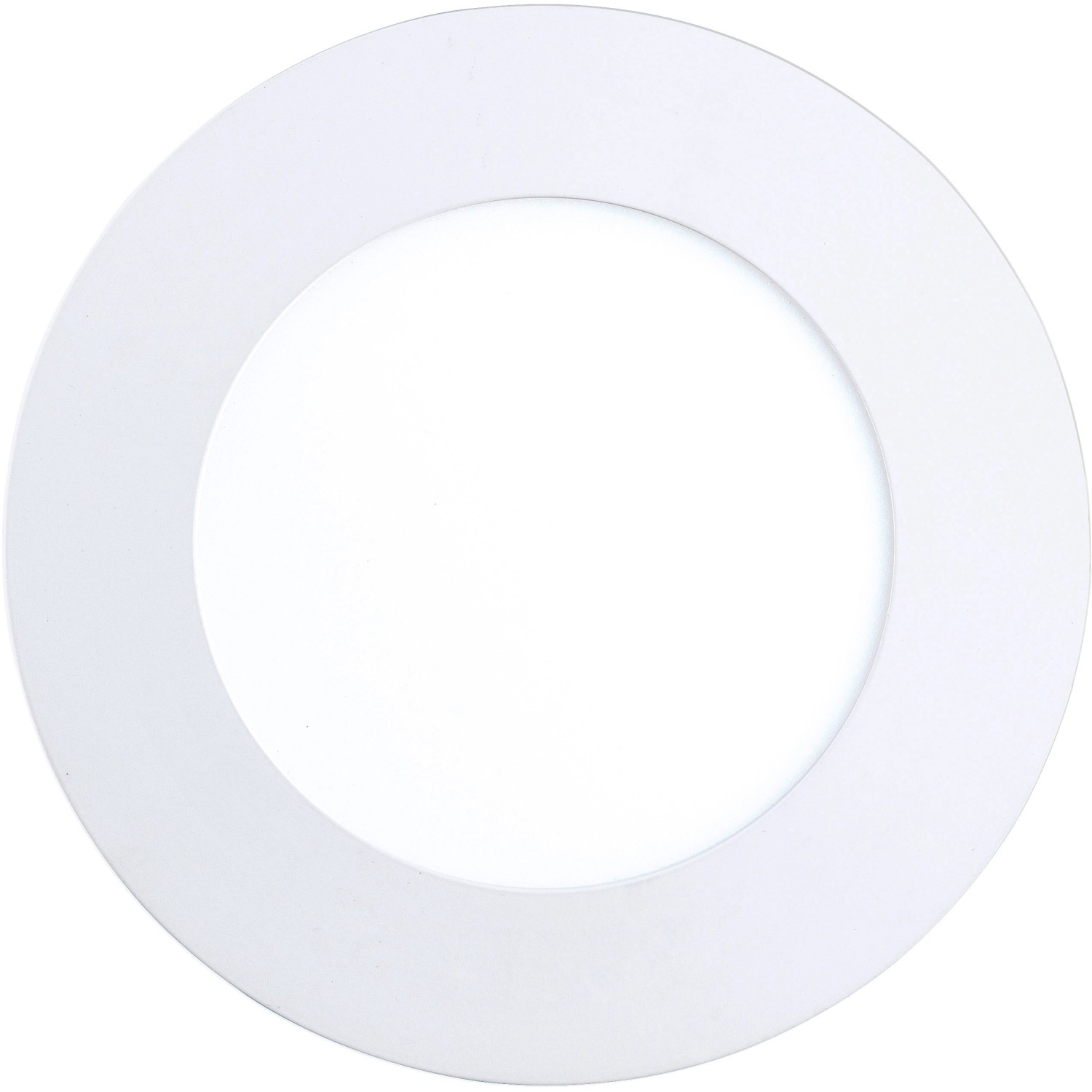 1 Eglo Warmweiß Fueva LED-Einbauleuchte Weiß Ø 12 cm Dimmbar