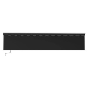 Anthrazitfarbene Furnicato Versenkbare Markise 600x300 cm mit Handkurbel.