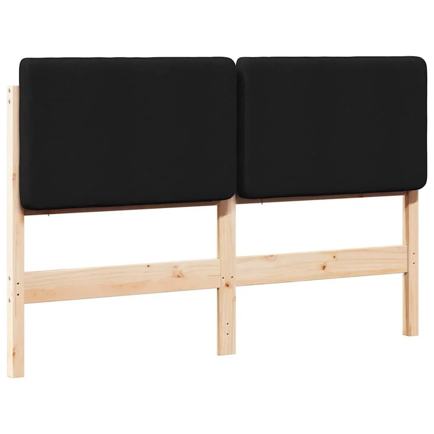 vidaXL Gepolstertes Kopfteil mit Kopfteil Braun und Schwarz 140 cm 880070