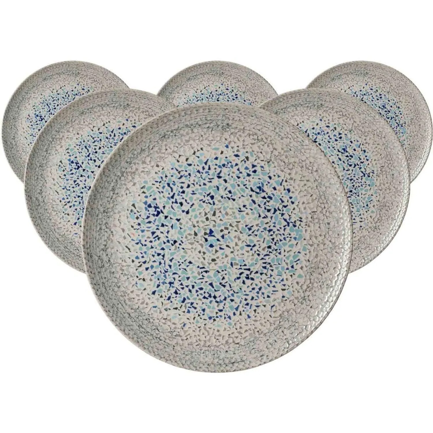 Ritzenhoff & Breker Rimini Platzteller 32 cm Mosaik Stone 6er Set