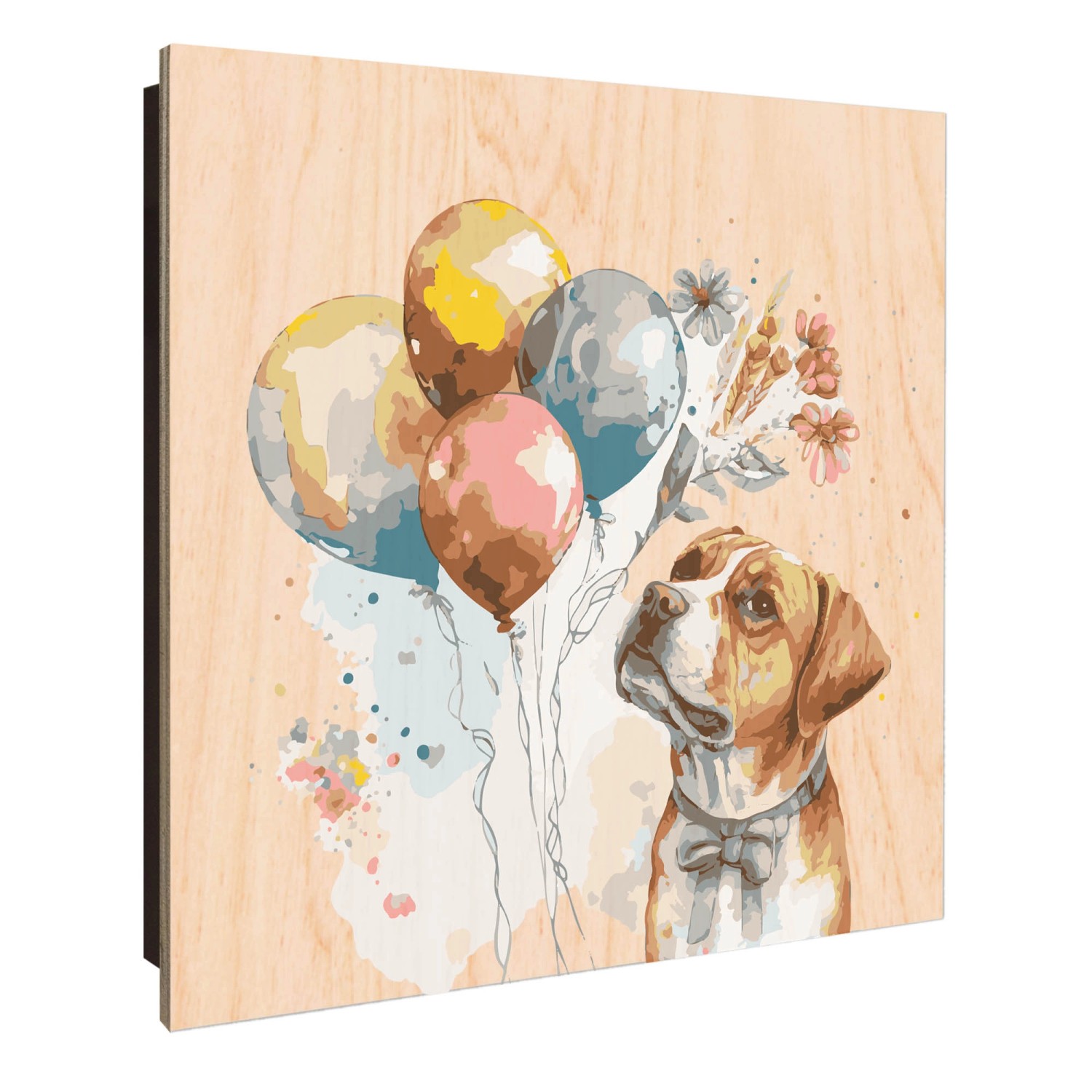Banjado Großer Schlüsselkasten Holz 30x30cm Schwarz Scharnier Links 50 Hake günstig online kaufen