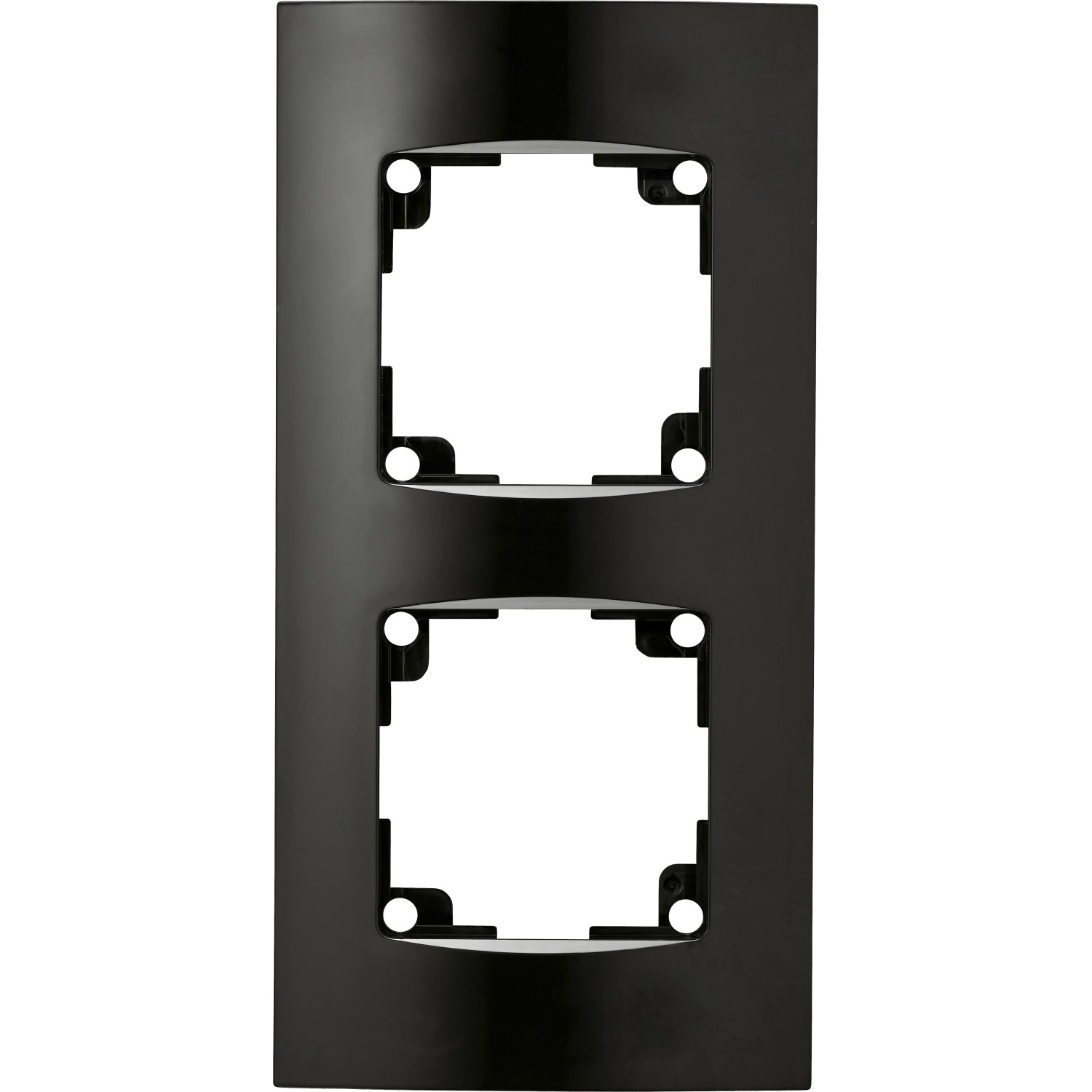 OBI Abdeckrahmen Sirius 2-fach Schwarz