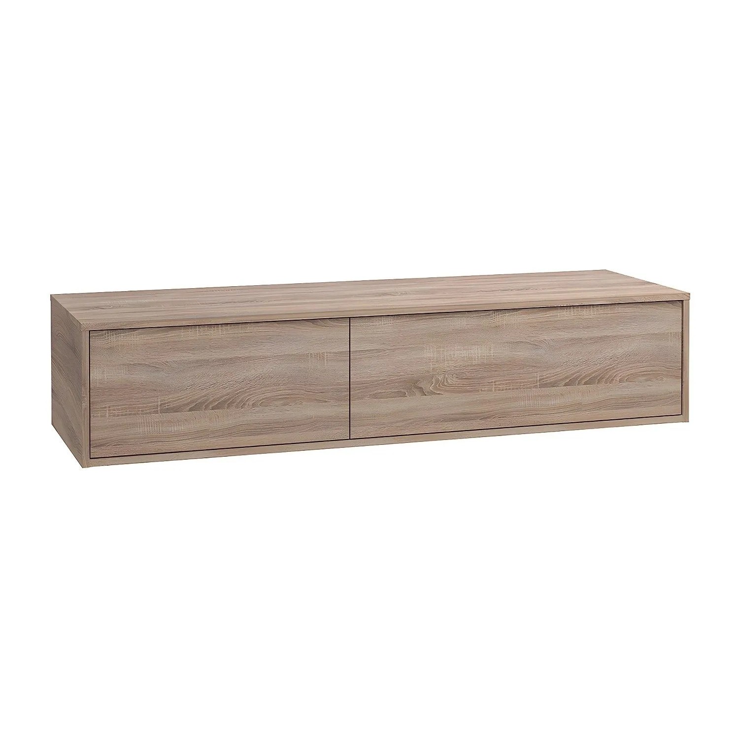 Vente-unique Waschbeckenunterschrank Isaure Naturfarben Hell 150 cm