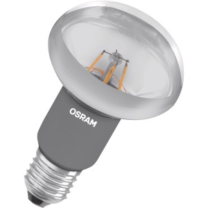 Osram LED Reflektorlampe E27, 2.6W, R63, 2er Set. LED-Leuchtmittel für Wohnräume.