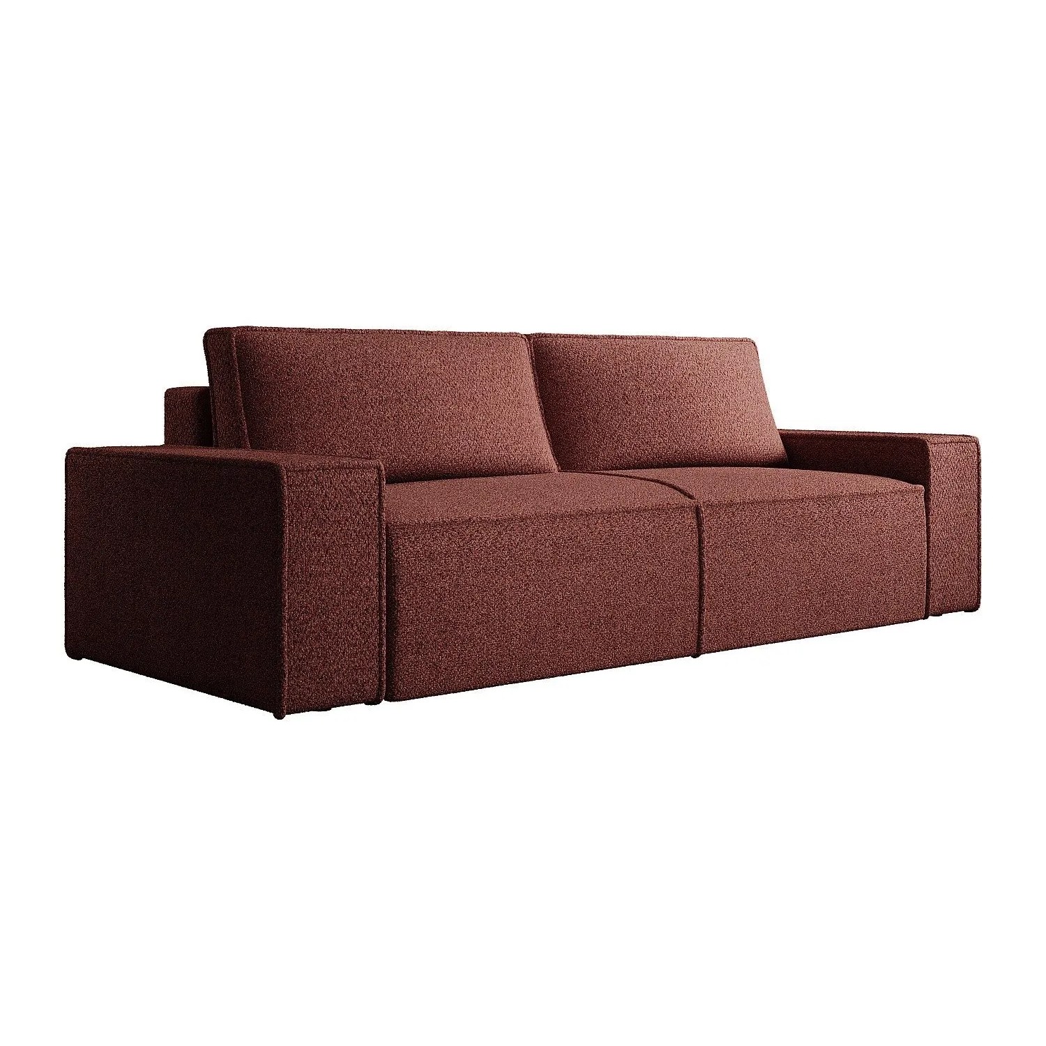 Vente-unique Schlafsofa Amelia Bordeaux 257 cm