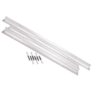 Sanitop-Wingenroth Montagewinkel für Acryl-Wannen/Duschwannen, 3 verzinkte Winkel mit Befestigungsmaterial.