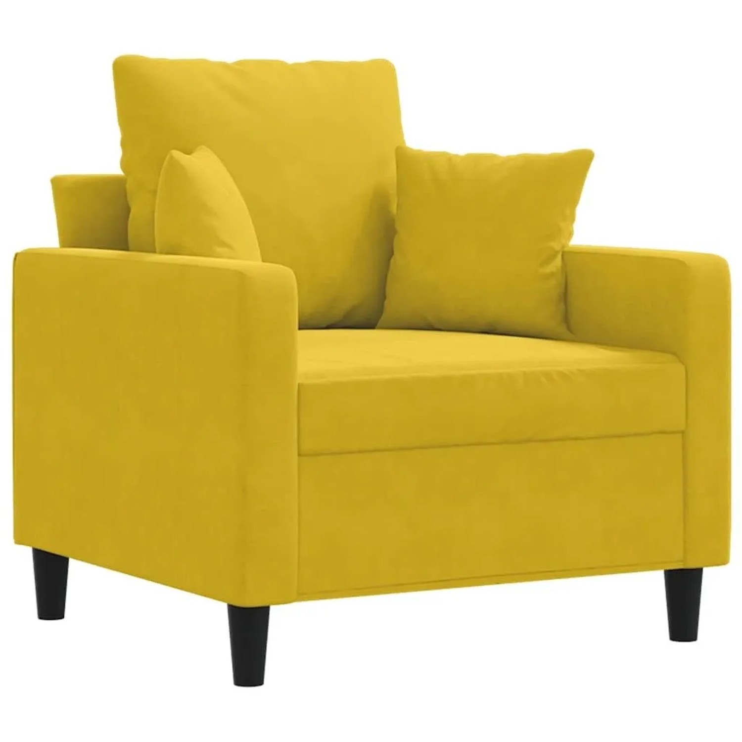 vidaXL Sessel Gelb 60 cm Samt 359289