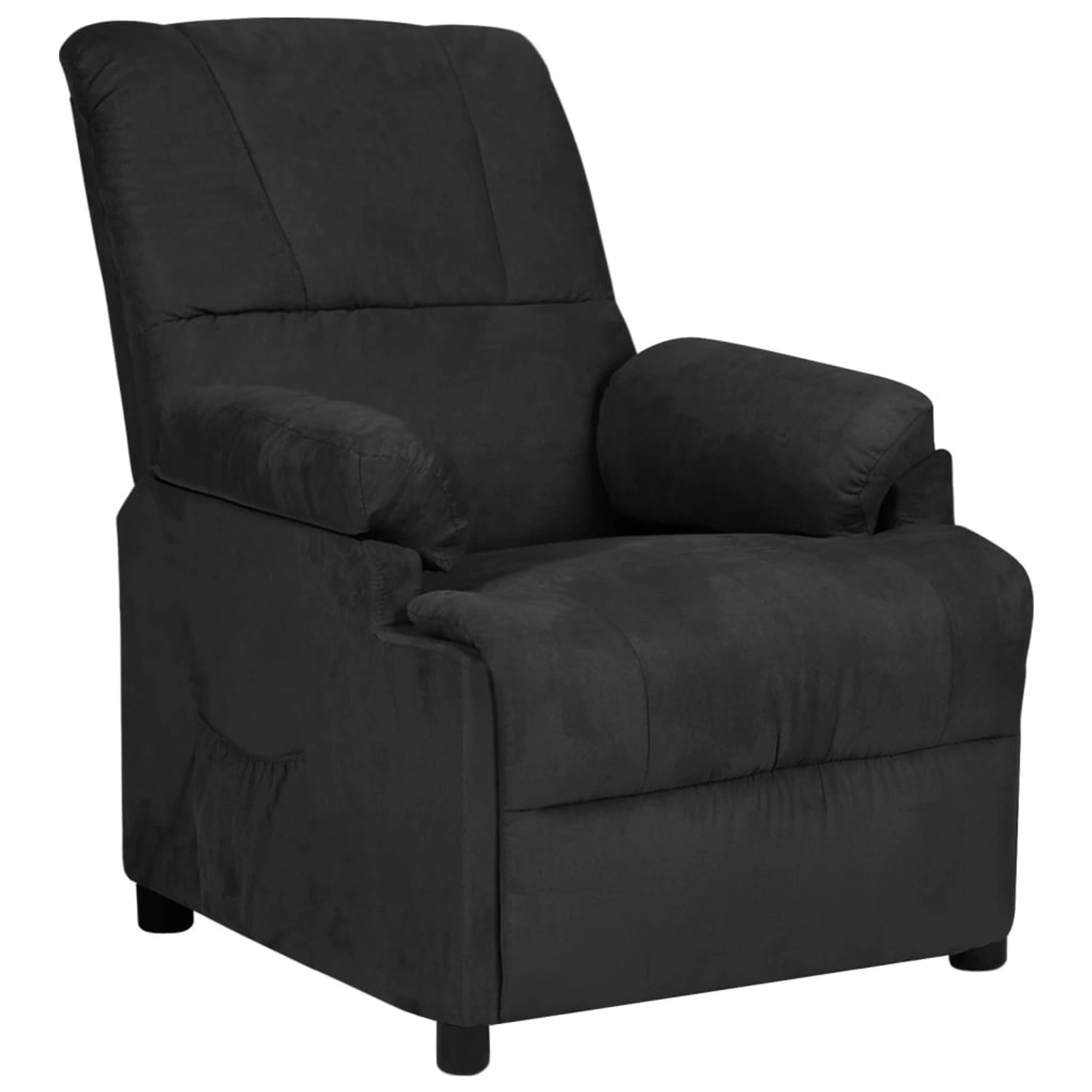 vidaXL Relaxsessel Schwarz Mikrofasergewebe 340192 günstig online kaufen