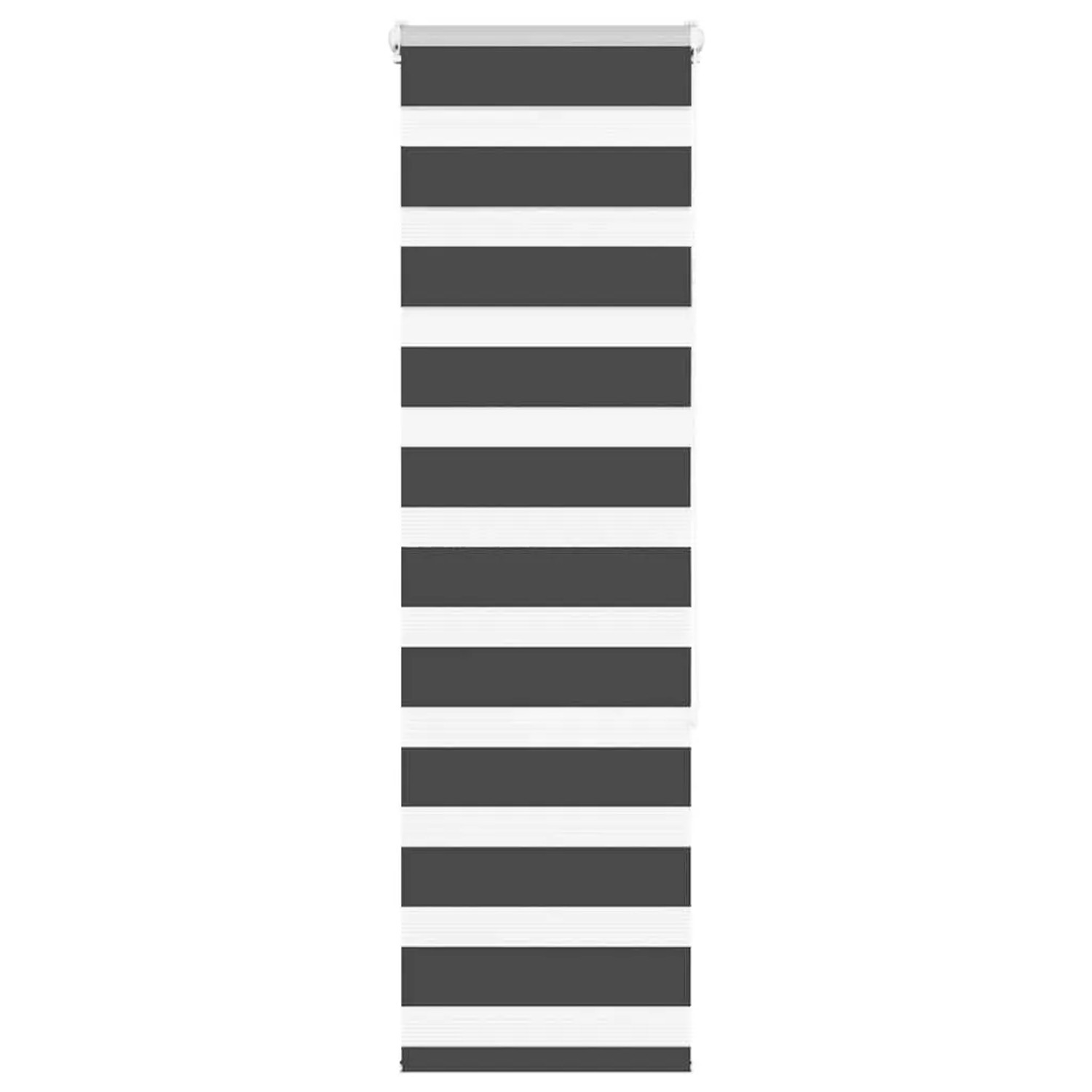 vidaXL Doppelrollo Schwarz 40x150 cm Stoffbreite 35,9 cm Polyester 4014223 günstig online kaufen