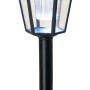 Schwarze Näve LED Solar Wegeleuchte, auch als Wandleuchte montierbar, 3er Set.