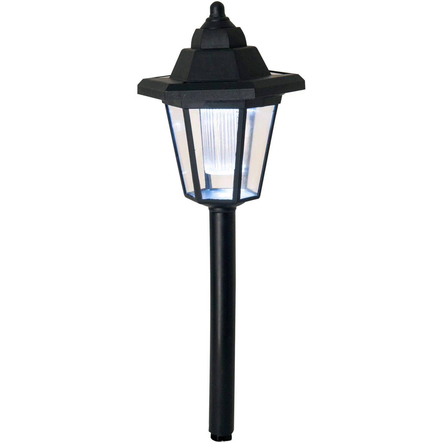 Schwarze Näve LED Solar Wegeleuchte, auch als Wandleuchte montierbar, 3er Set.