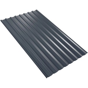Weckman Stahl-Trapezprofil in Anthrazit, 1135x1500 mm, 0,4 mm stark. Dachblech für Carport, Schuppen oder Wandverkleidung.