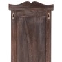 Rückansicht der braunen MCW Wandgarderobe H33 im 2er-Set im Shabby-Look mit Aufhängeösen.