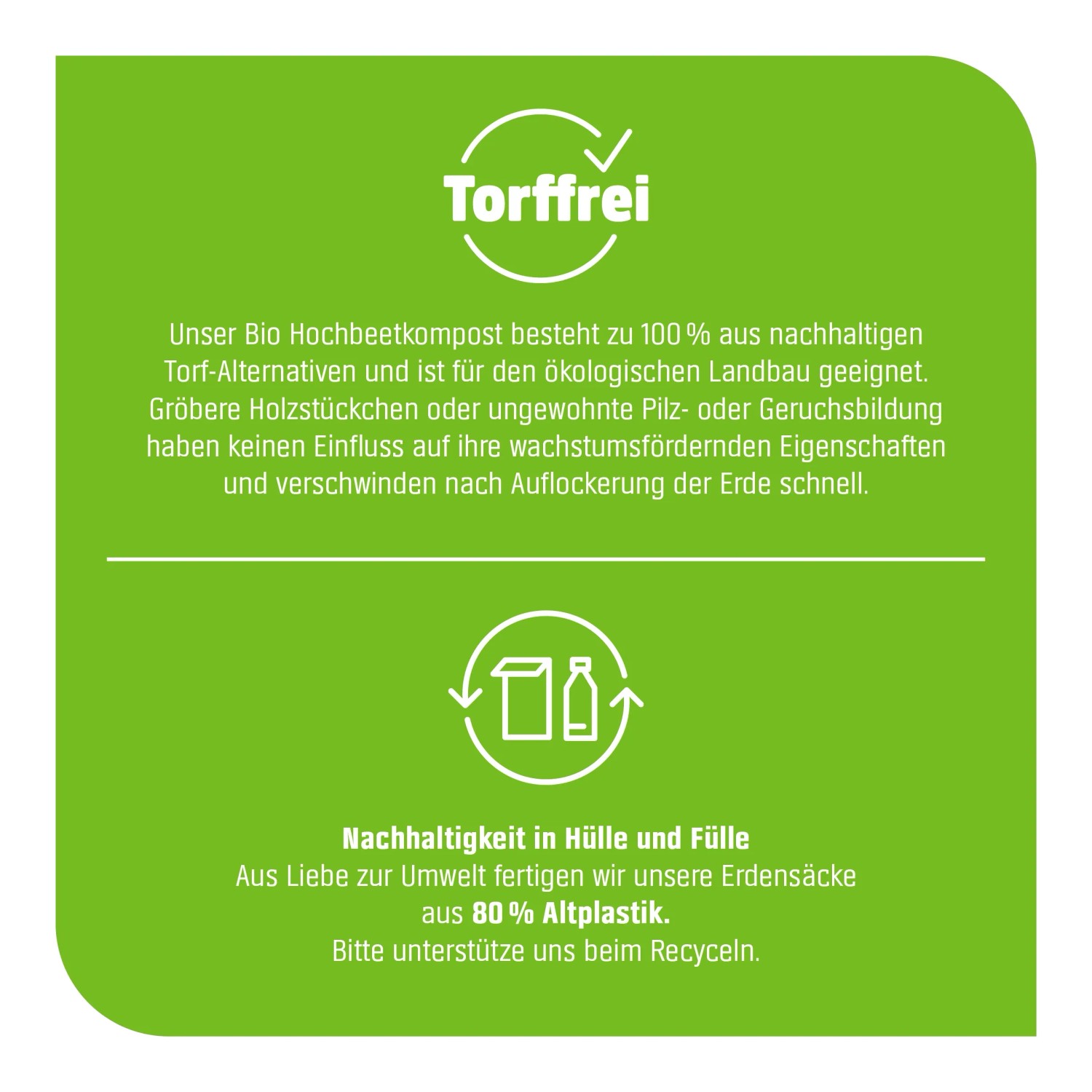 Hinweis zu torffreiem Bio Hochbeetkompost von GROW by OBI