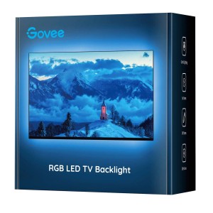 Verpackung der Govee TV LED Hintergrundbeleuchtung H6179 mit Bergmotiv.