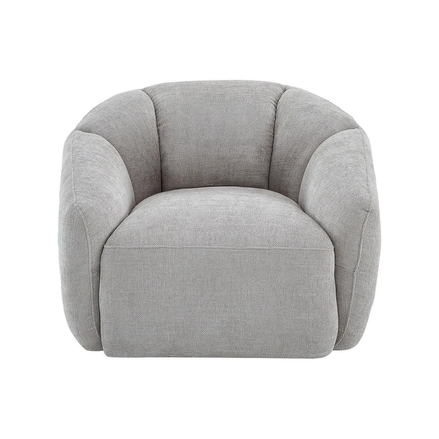 Vente-unique Sessel Mit Gerader Rückenlehne Nafeki Hellgrau 93 cm