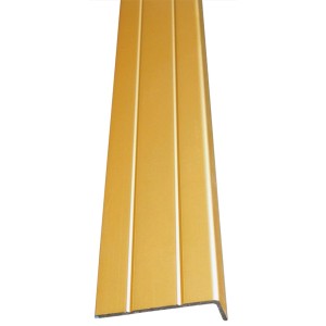 Selbstklebendes Abschlussprofil aus Messing, 25x10 mm, 1000 mm Länge für Laminat & Parkett.