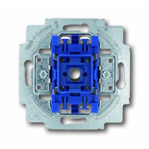 Busch-Jaeger Unterputz-Wipptaster (Schließer) mit N-Klemme, Detailansicht.