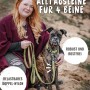 Frau mit Hund und grüner, verstellbarer Rudelkönig Hundeleine Frida aus Nylon, 230 cm.