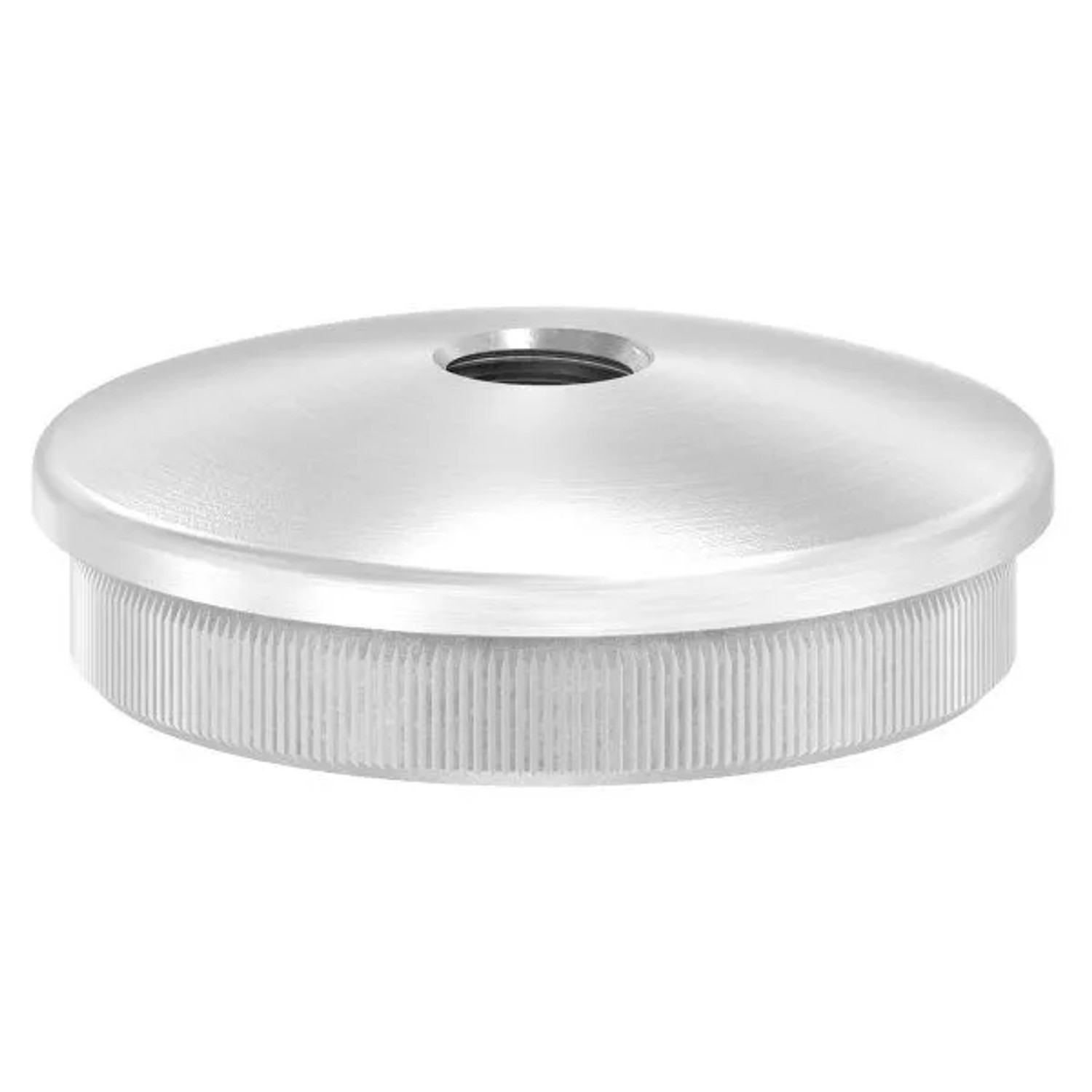 FeNau Einsteckkappe V2A Für Rohr Ø 48,3 X 2,0 mm M10 Gewinde Gewölbt